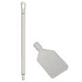 White LDPE Vikan® Flexible Paddle Scraper with 26" White Ultra Hygienic Handle