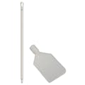 White LDPE Vikan® Flexible Paddle Scraper with 51" White Ultra Hygienic Handle