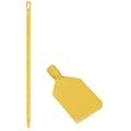 Yellow LDPE Vikan® Flexible Paddle Scraper with 51" Yellow Ultra Hygienic Handle