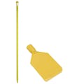 Yellow LDPE Vikan® Flexible Paddle Scraper with 59" Yellow Ultra Hygienic Handle