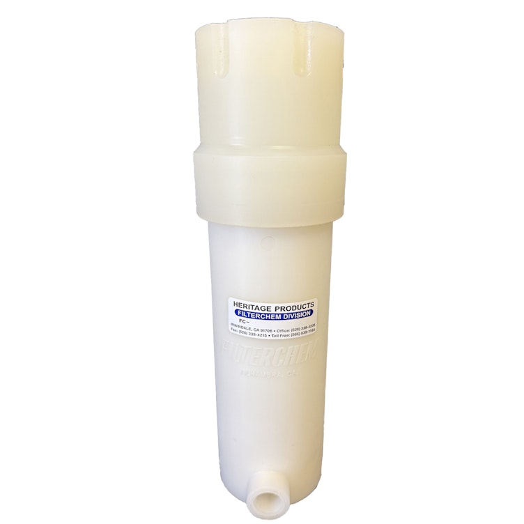 10" Polypropylene Single Tube Filter Chamber