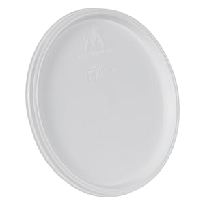 White LLDPE Snap-On Peel-Off Lid for 1 Gallon Round M5 Lightweight Buckets