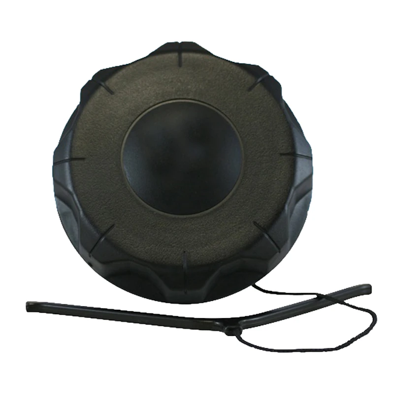 3.5" Neck Dia. Unvented Black Nylon Threaded Multi-Purpose Tank Cap with 8" Tether