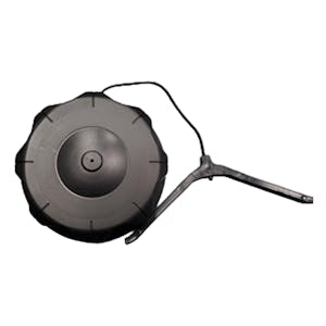 3.5" Neck Dia. Top Vented Black Nylon Threaded Multi-Purpose Tank Cap with 8" Tether