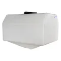 50 Gallon Natural Tamco® Total Drain Tank with 8" Lid & 3/4" FPT Boss Fitting - 24-3/8" L x 18-3/8" W x 31" Hgt. (Stand sold separately)