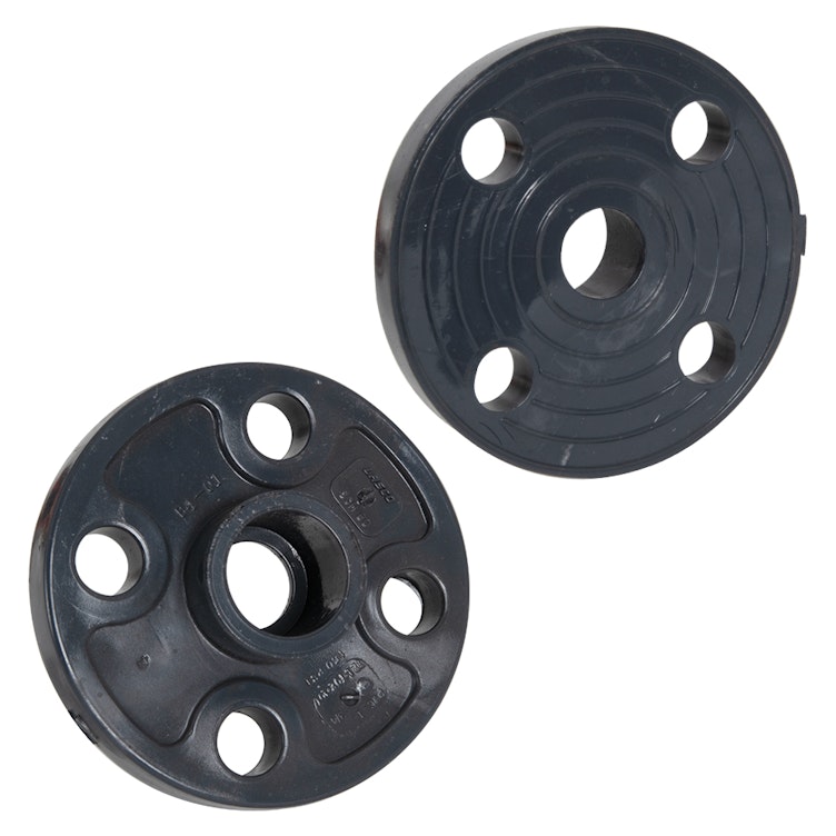 3/4" Schedule 80 Gray PVC Socket Companion Flange