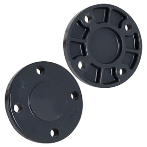 1-1/2" Schedule 80 Gray PVC Blind Flange