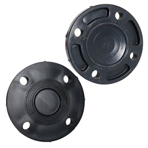 2-1/2" Schedule 80 Gray PVC Blind Flange