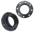 6" Schedule 80 Gray PVC Socket Companion Flange