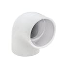 2-1/2" Schedule 40 White PVC Socket 90° Elbow