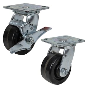 Phenolic Heavy-Duty Casters with Top-Plate Mount