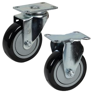Polyurethane Caster Wheels with Top-Plate Mount