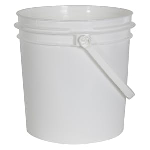 Plastic Pail with Handle 11.5 Quart (2.8 Gallon Bucket), 39-1229