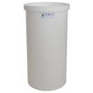 15 Gallon Natural LLDPE Cylindrical Tamco® Standard Wall Graduated Tank with External Flange - 14" Dia. x 27" Hgt. (Cover Sold Separately)