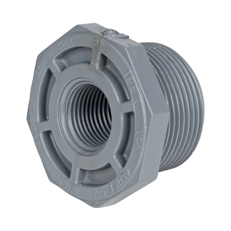 1-1/4" x 1/2" Schedule 80 CPVC Threaded Bushing