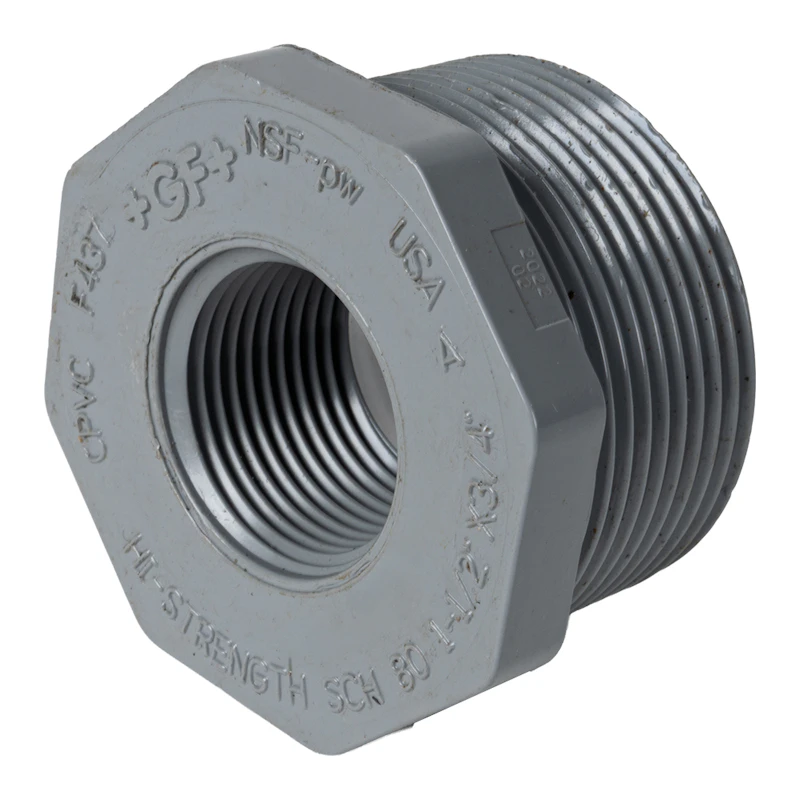 1-1/2" x 3/4" Schedule 80 CPVC Threaded Bushing