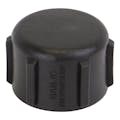1-1/4" FNPT Banjo® Black Fiberglass-Reinforced Polypropylene Pipe Cap