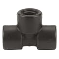 1/2" FNPT x 1/2" FNPT x 1/2" FNPT Banjo® Black Fiberglass-Reinforced Polypropylene Pipe Tee