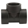 2" FNPT x 2" FNPT x 2" FNPT Banjo® Black Fiberglass-Reinforced Polypropylene Pipe Tee