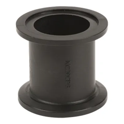 2" Full Port Manifold Flange Banjo® Black Fiberglass-Reinforced Polypropylene Coupling - 2-31/32" L
