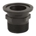 2" Full Port Flange x 2" MNPT Banjo® Black Fiberglass-Reinforced Polypropylene Connectors