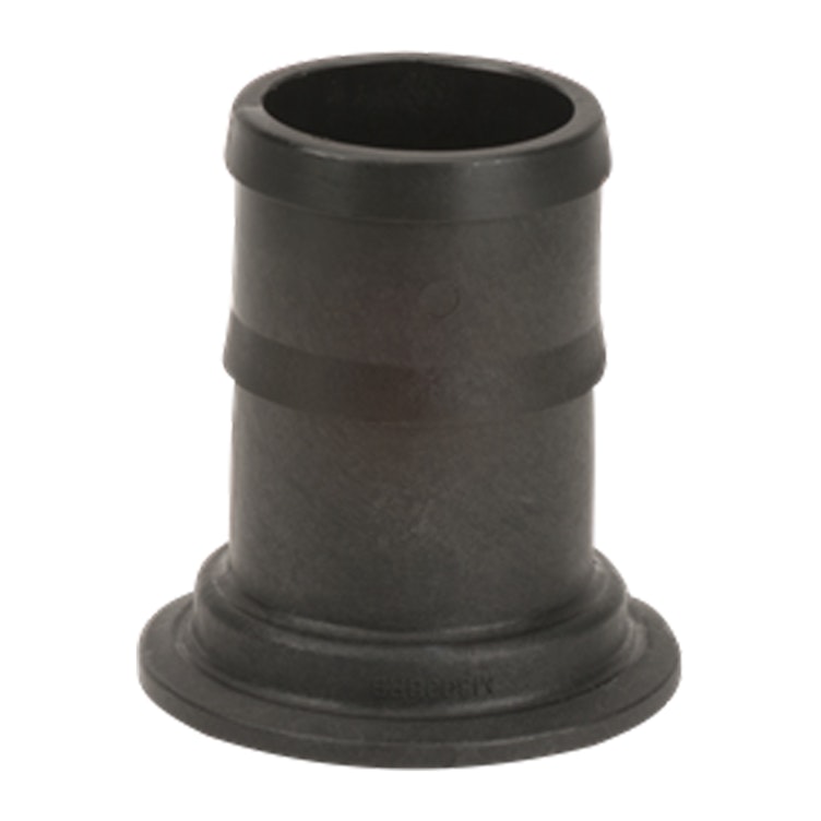 3" Manifold Flange x 3" Hose Barb Banjo® Black Fiberglass-Reinforced Polypropylene Adapter