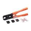 SharkBite® Multi-Head Crimp Tool Kit for 3/8" to 3/4" PEX Crimp Rings with Go/No-Go Gauge