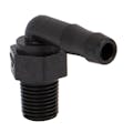 1/4" MNPT x 3/8" Hose Barb Polypropylene 90° Elbow