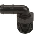 1" MNPT x 3/4" Hose Barb Polypropylene 90° Elbow
