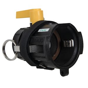 1" Female Polypropylene Dry Fit™ Ball Valve with FKM Seal