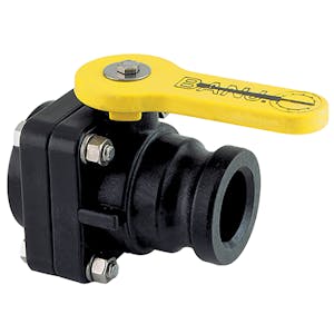 2" Male Adapter x 2" FNPT Standard Port Stubby Ball Valve