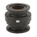 2" Manifold Flanged Black Polypropylene Check Valve with EPDM Seal - Up to 152 GPM