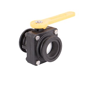 2" Manifold Flanged x 2" Manifold Flanged Full Port Stubby Ball Valve