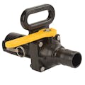 2" Female Quick Disconnect Coupler x 2" Hose Barb Full Port Easy-Fill™ Stubby Ball Valve with Carry Handle