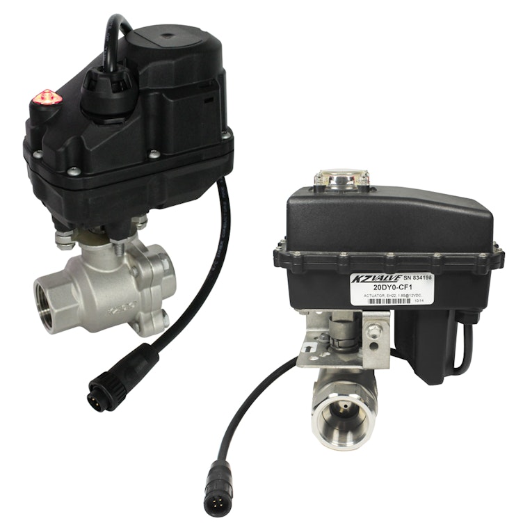 Banjo® NH<sub>3</sub> Anhydrous Ammonia Ball Valves with Actuators