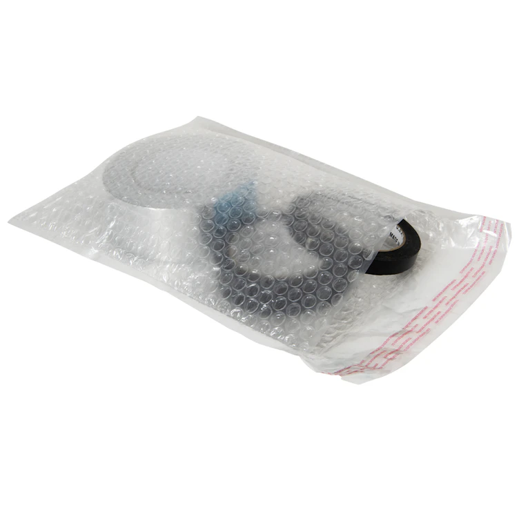 8" W x 11-1/2" L Clear Polyethylene Clearjacket Bubble Pouch - Case of 100