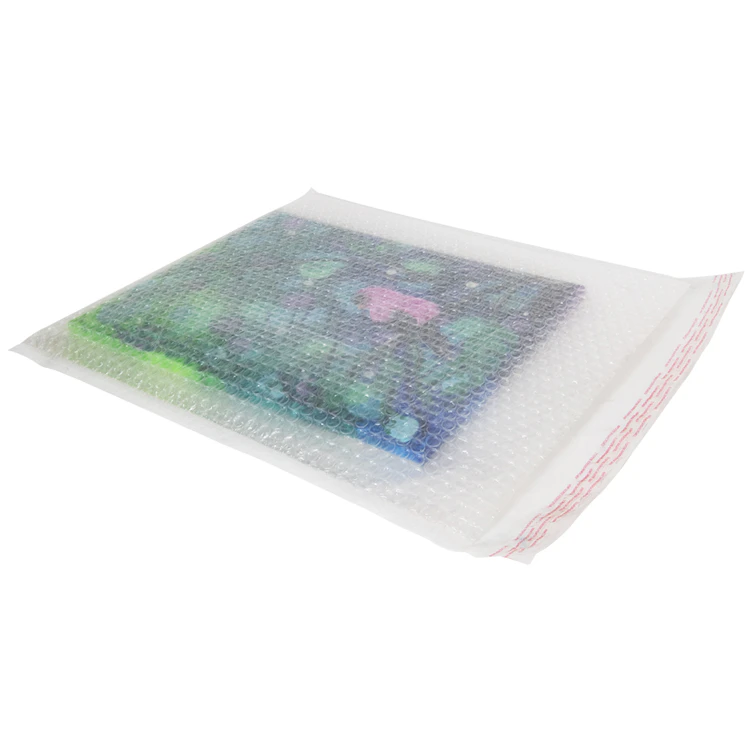 15" W x 17-1/2" L Clear Polyethylene Clearjacket Bubble Pouch - Case of 80