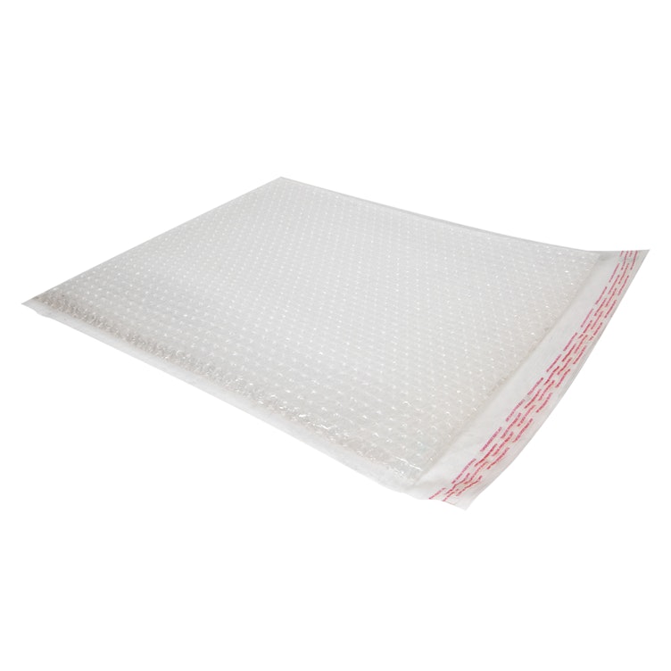 15" W x 17-1/2" L Clear Polyethylene Clearjacket Bubble Pouch - Case of 80