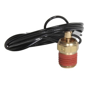 1/4" MNPT Brass Drain Cock with 60" L Pull Cord - Nitrile O-Ring