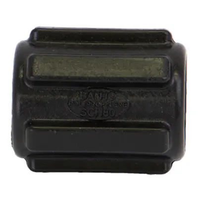 3" FNPT Banjo® Black Fiberglass-Reinforced Polypropylene Pipe Coupling