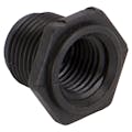 3/8" MNPT x 1/4" FNPT Banjo® Black Fiberglass-Reinforced Polypropylene Reducer Bushing