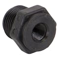 1/2" MNPT x 1/8" FNPT Banjo® Black Fiberglass-Reinforced Polypropylene Reducer Bushing