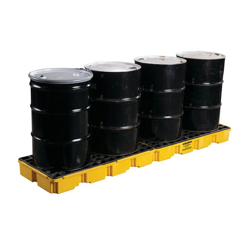 4-Drum Inline Spill Containment Platform - 106" x 30.25" x 6.75"