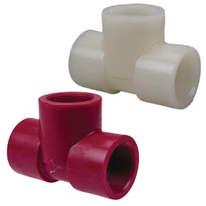 Chemtrol® Kynar® PVDF Schedule 80 Threaded Tees