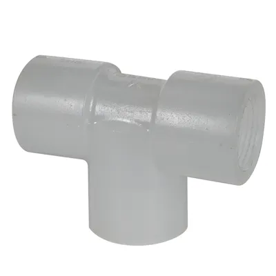 3/4" Chemtrol® Chem-Pure® Natural Polypropylene Schedule 80 Threaded Tee