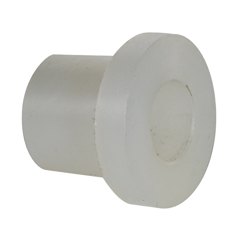 1" Spigot x 1/2" Socket Chemtrol® Chem-Pure® Natural Polypropylene Schedule 80 Socket Reducer Bushing