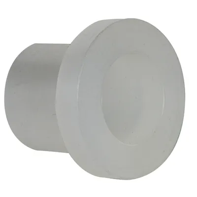 1" Spigot x 3/4" Socket Chemtrol® Chem-Pure® Natural Polypropylene Schedule 80 Socket Reducer Bushing