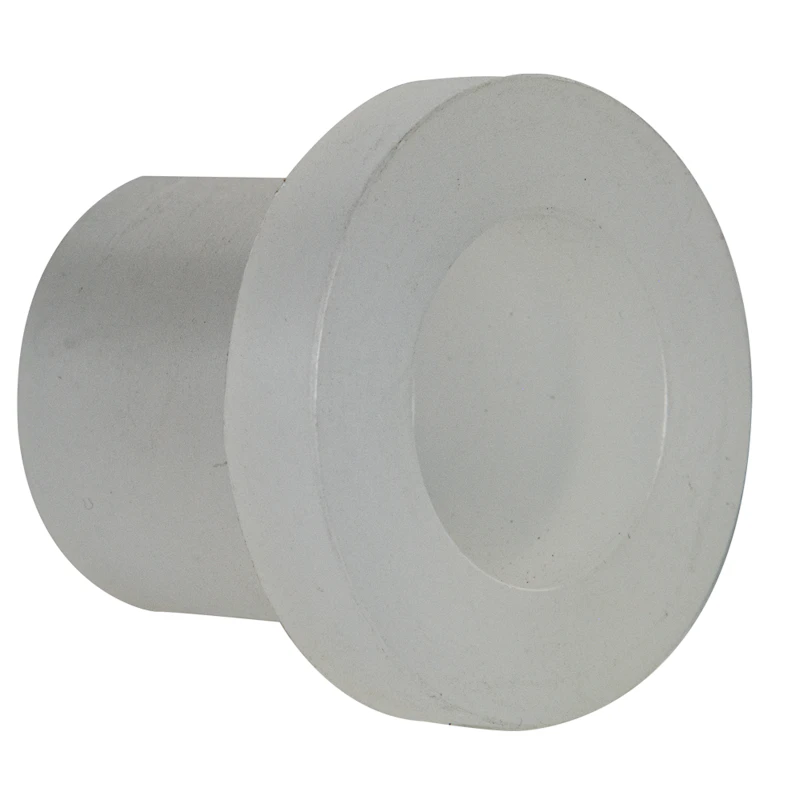 1" Spigot x 3/4" Socket Chemtrol® Chem-Pure® Natural Polypropylene Schedule 80 Socket Reducer Bushing