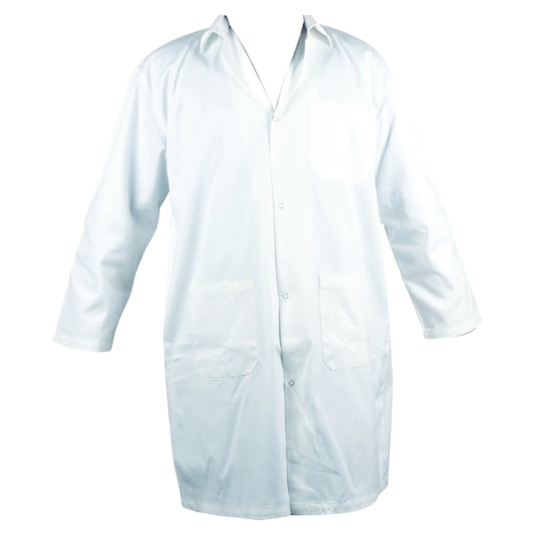 Large White Cotton Lab Coat