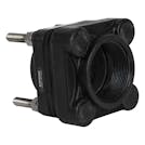 2" x 2" Polypropylene Bolted Tank Flange with EPDM Gaskets & 3-1/2" Bolt L (All Thread)